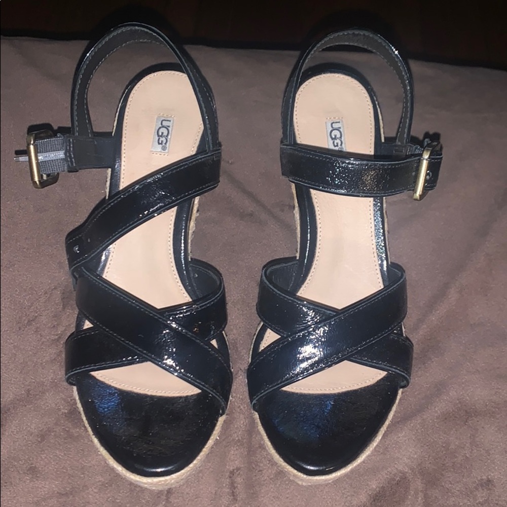 Ugg Patented Leather Wedges